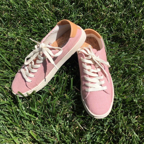 Soludos Shoes - Soludos Pink Canvas Sneakers Size 7.5